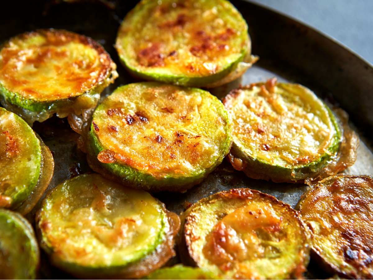 Calabacitas crujientes en freidora de&nbsp;aire